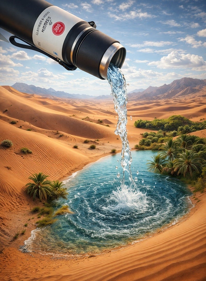 بيرفكت كيتشن قارورة حافظة للحرارة ستانلس ستيل 820 مل اسود - Image 3